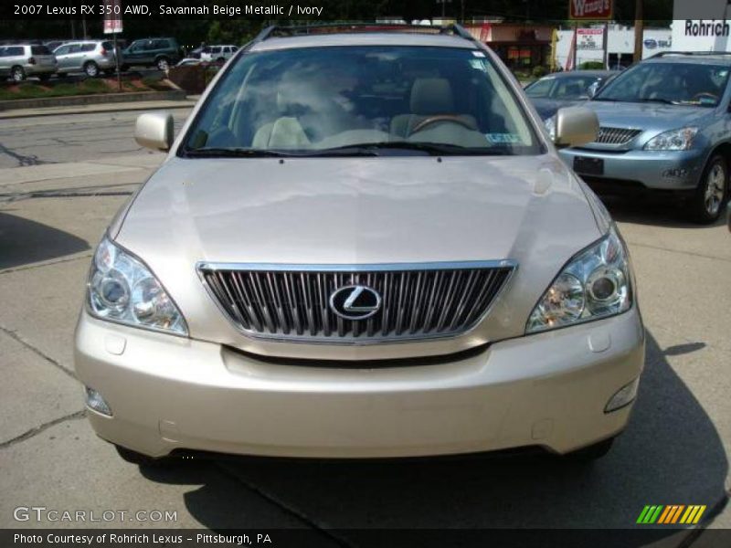 Savannah Beige Metallic / Ivory 2007 Lexus RX 350 AWD