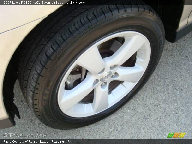 Savannah Beige Metallic / Ivory 2007 Lexus RX 350 AWD