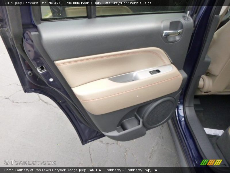 True Blue Pearl / Dark Slate Gray/Light Pebble Beige 2015 Jeep Compass Latitude 4x4
