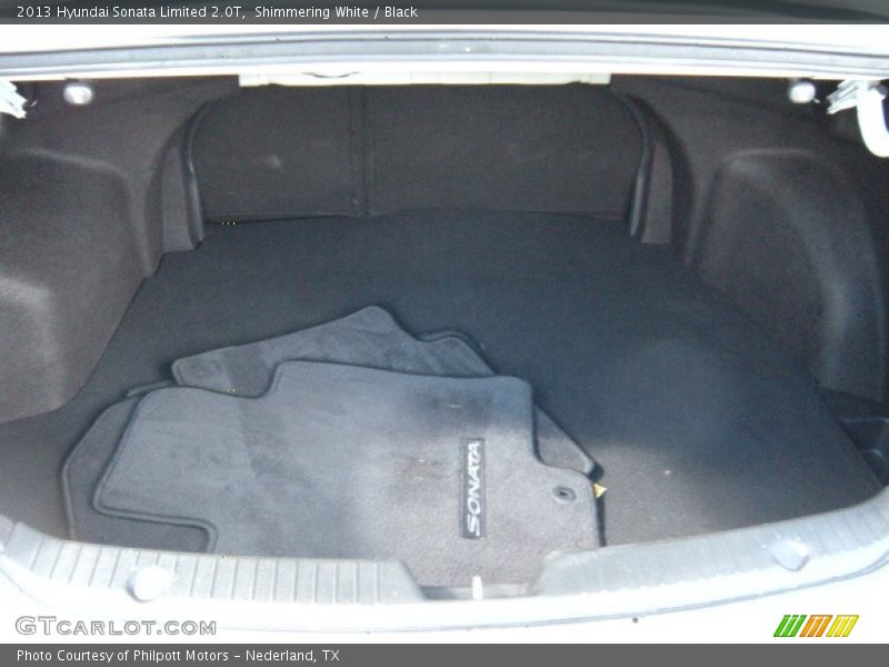 Shimmering White / Black 2013 Hyundai Sonata Limited 2.0T