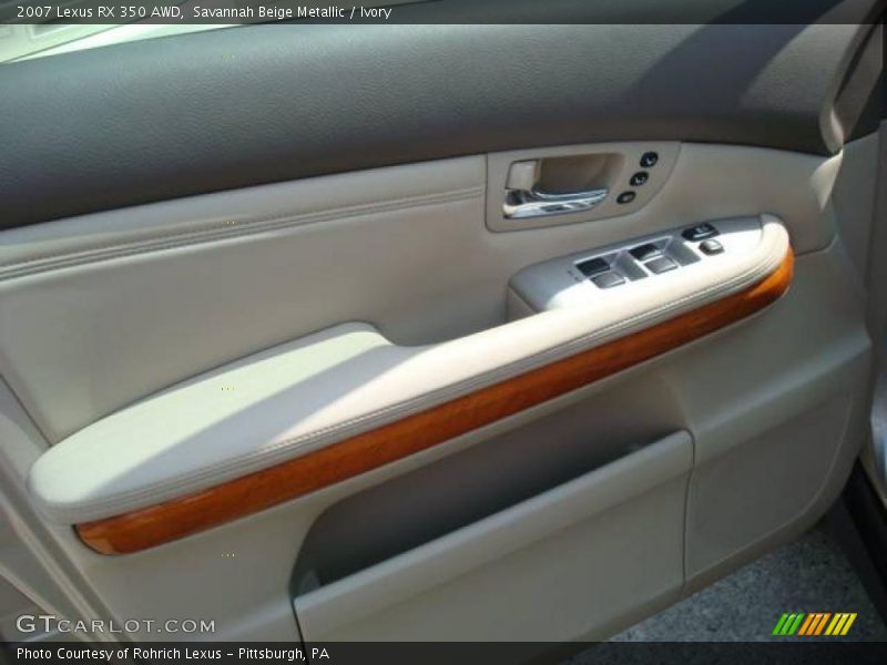 Savannah Beige Metallic / Ivory 2007 Lexus RX 350 AWD