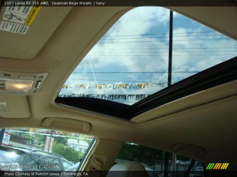 Savannah Beige Metallic / Ivory 2007 Lexus RX 350 AWD