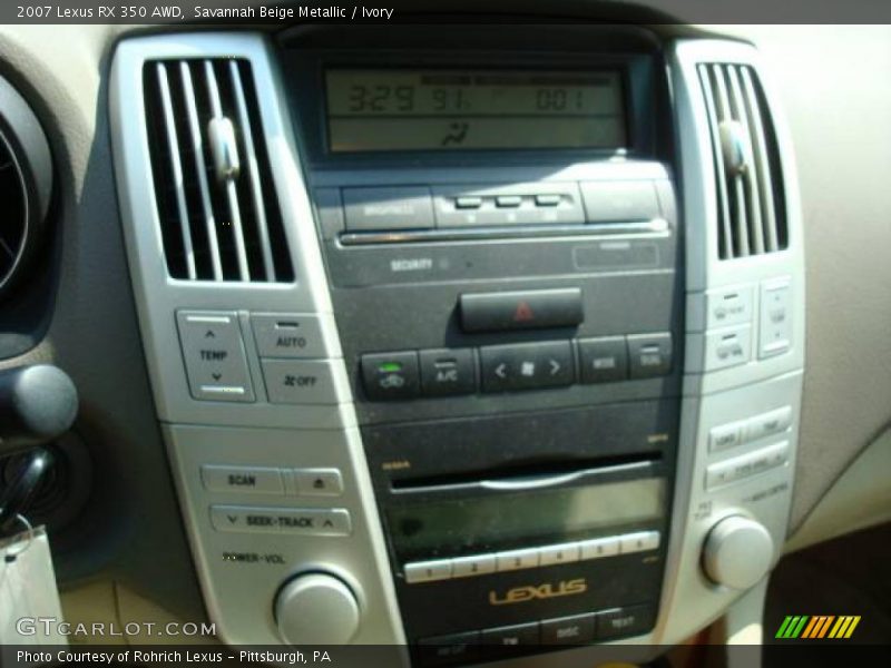 Savannah Beige Metallic / Ivory 2007 Lexus RX 350 AWD
