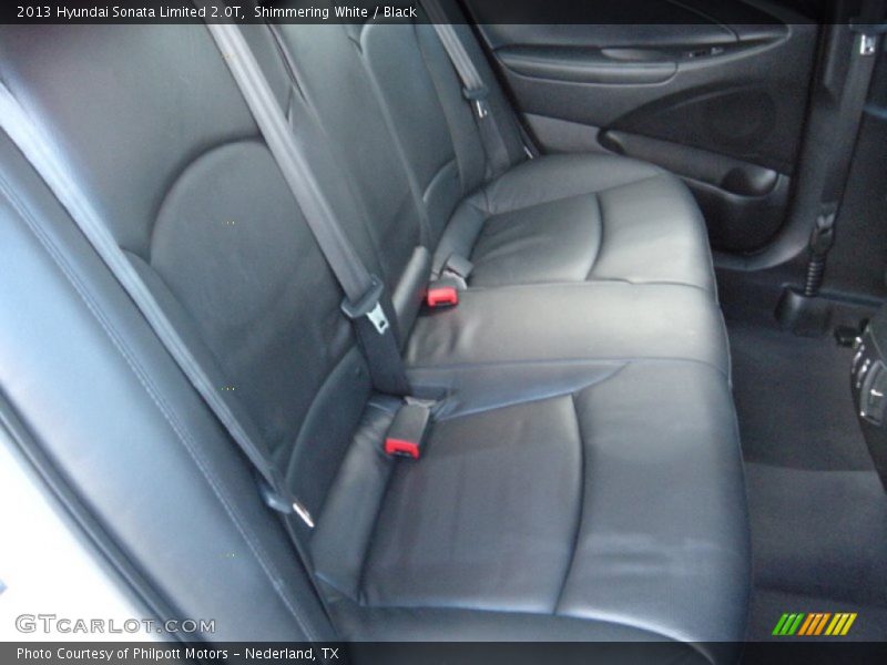 Shimmering White / Black 2013 Hyundai Sonata Limited 2.0T