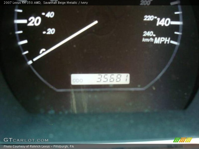 Savannah Beige Metallic / Ivory 2007 Lexus RX 350 AWD