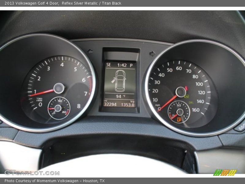 Reflex Silver Metallic / Titan Black 2013 Volkswagen Golf 4 Door