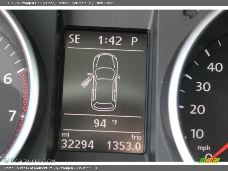 Reflex Silver Metallic / Titan Black 2013 Volkswagen Golf 4 Door