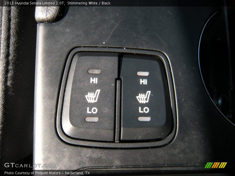 Shimmering White / Black 2013 Hyundai Sonata Limited 2.0T