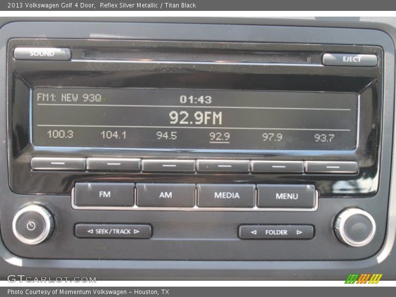 Reflex Silver Metallic / Titan Black 2013 Volkswagen Golf 4 Door