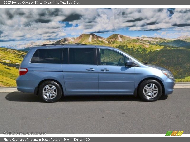 Ocean Mist Metallic / Gray 2005 Honda Odyssey EX-L