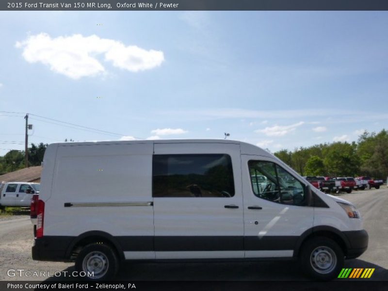 Oxford White / Pewter 2015 Ford Transit Van 150 MR Long