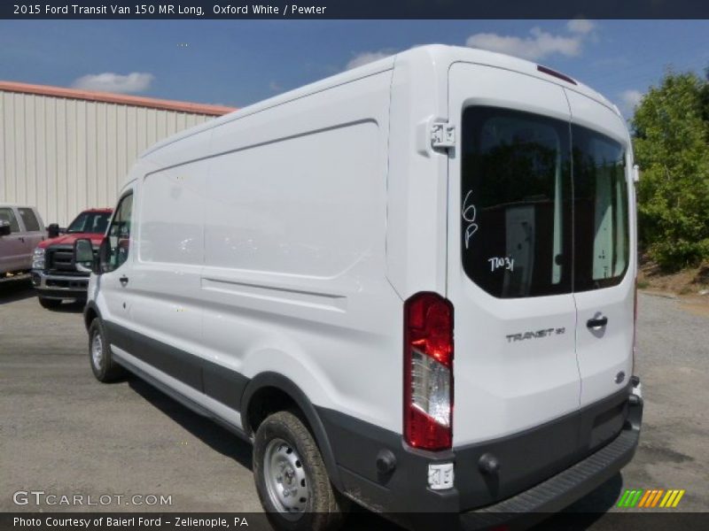 Oxford White / Pewter 2015 Ford Transit Van 150 MR Long