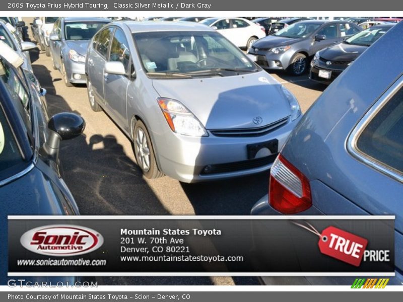 Classic Silver Metallic / Dark Gray 2009 Toyota Prius Hybrid Touring