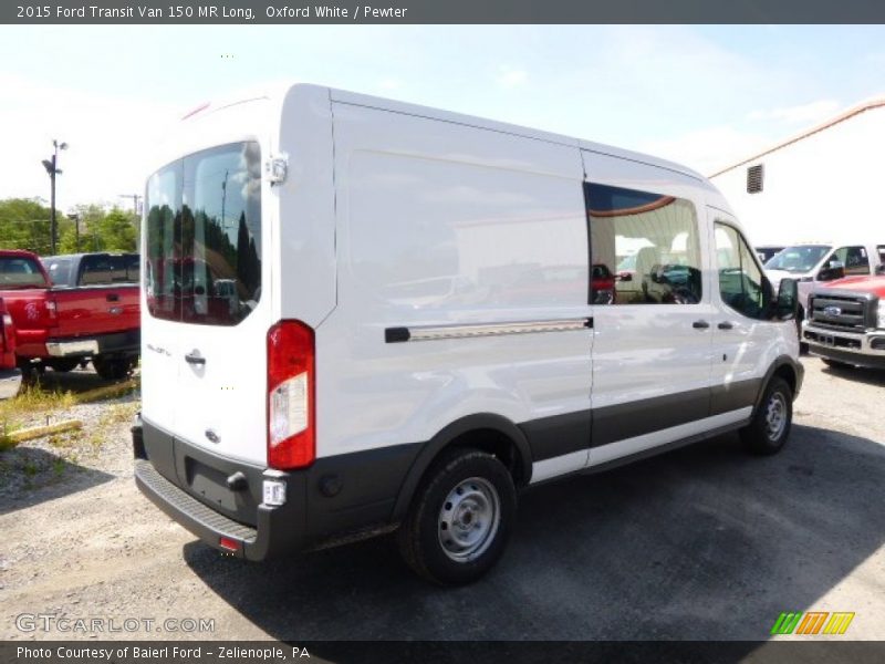 Oxford White / Pewter 2015 Ford Transit Van 150 MR Long