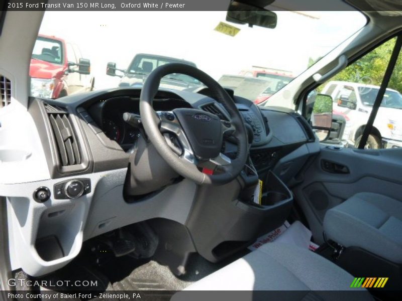 Pewter Interior - 2015 Transit Van 150 MR Long 