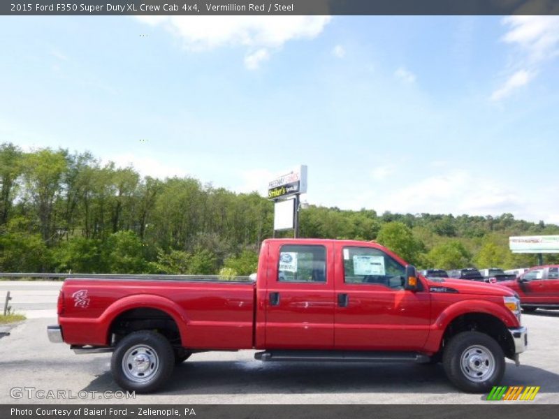 Vermillion Red / Steel 2015 Ford F350 Super Duty XL Crew Cab 4x4