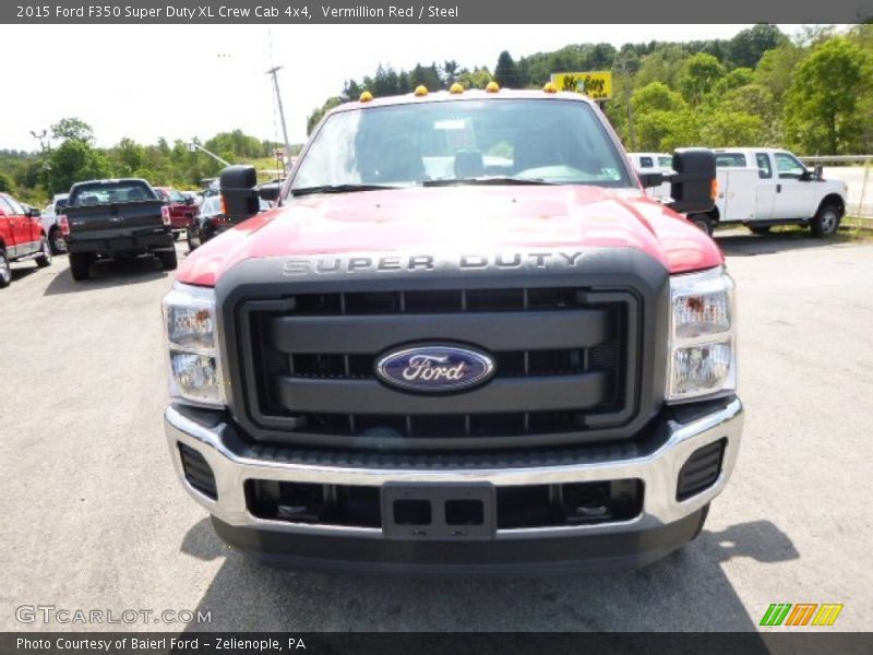 Vermillion Red / Steel 2015 Ford F350 Super Duty XL Crew Cab 4x4