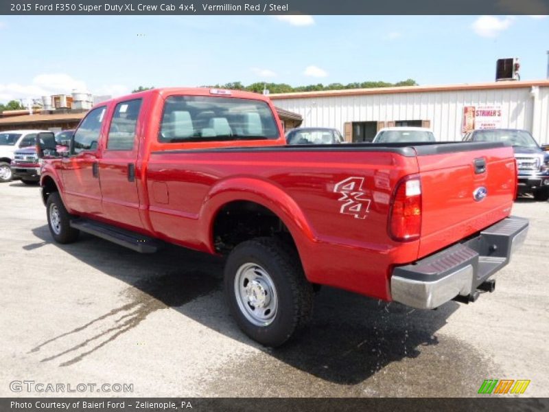 Vermillion Red / Steel 2015 Ford F350 Super Duty XL Crew Cab 4x4