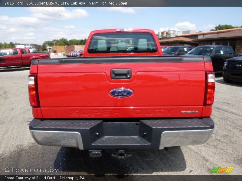 Vermillion Red / Steel 2015 Ford F350 Super Duty XL Crew Cab 4x4