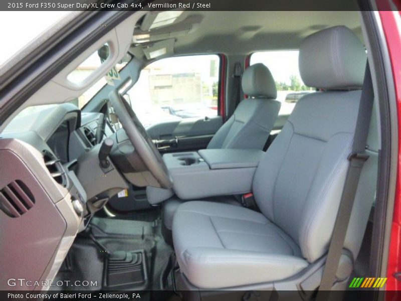 Vermillion Red / Steel 2015 Ford F350 Super Duty XL Crew Cab 4x4