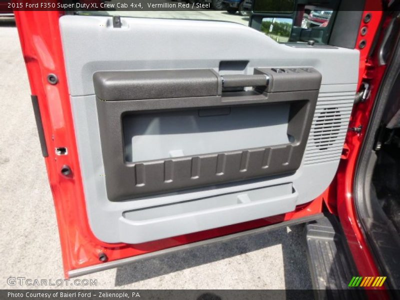 Vermillion Red / Steel 2015 Ford F350 Super Duty XL Crew Cab 4x4