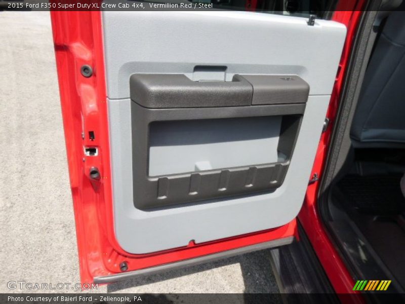Vermillion Red / Steel 2015 Ford F350 Super Duty XL Crew Cab 4x4
