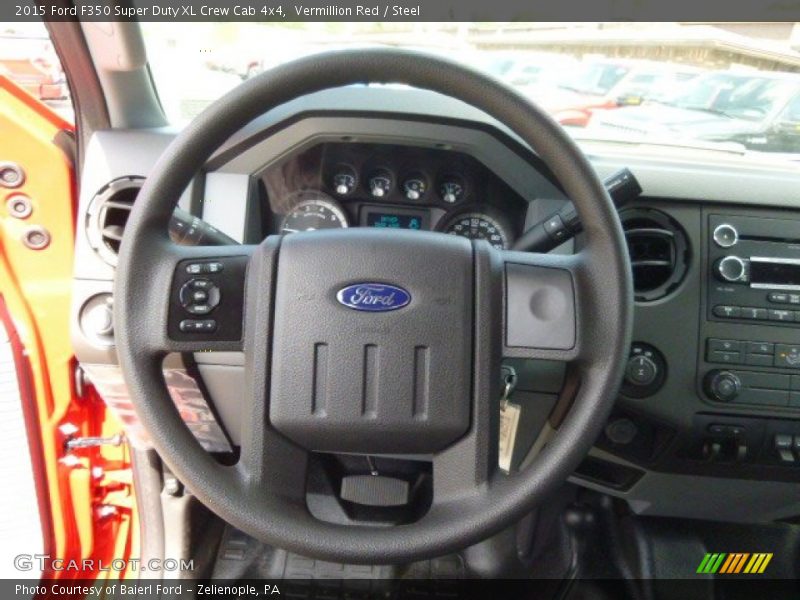 Vermillion Red / Steel 2015 Ford F350 Super Duty XL Crew Cab 4x4