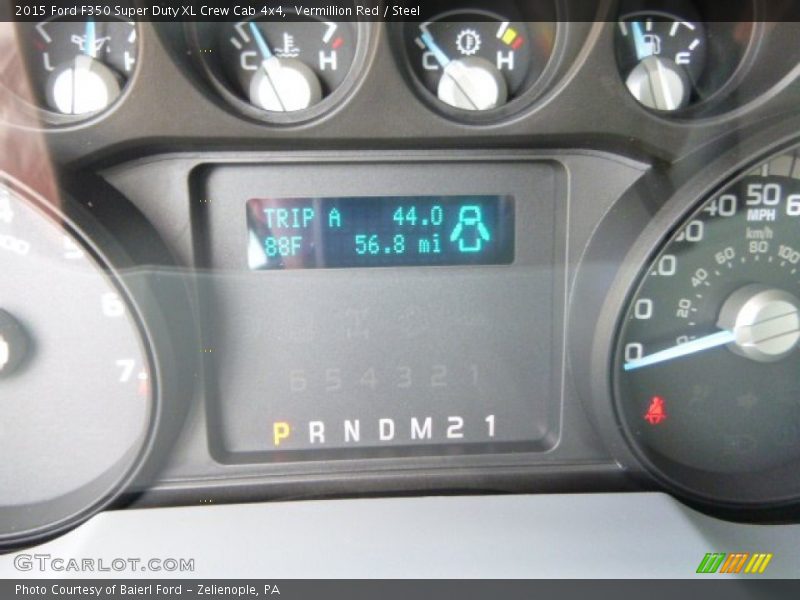 Vermillion Red / Steel 2015 Ford F350 Super Duty XL Crew Cab 4x4