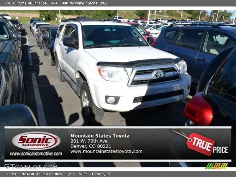 Natural White / Stone Gray 2008 Toyota 4Runner SR5 4x4