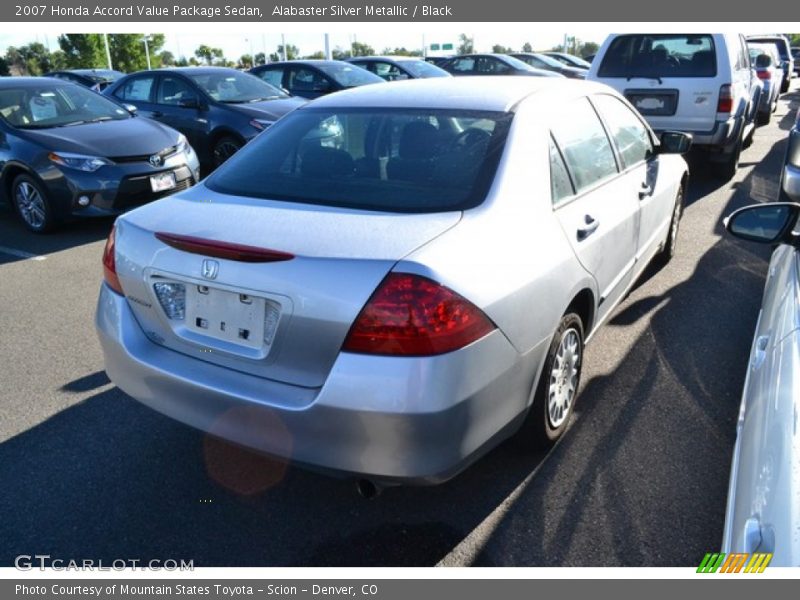 Alabaster Silver Metallic / Black 2007 Honda Accord Value Package Sedan