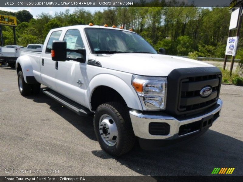 Oxford White / Steel 2015 Ford F350 Super Duty XL Crew Cab 4x4 DRW