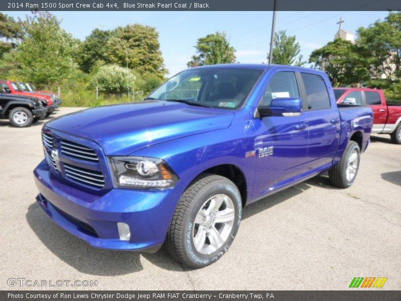 Blue Streak Pearl Coat / Black 2014 Ram 1500 Sport Crew Cab 4x4