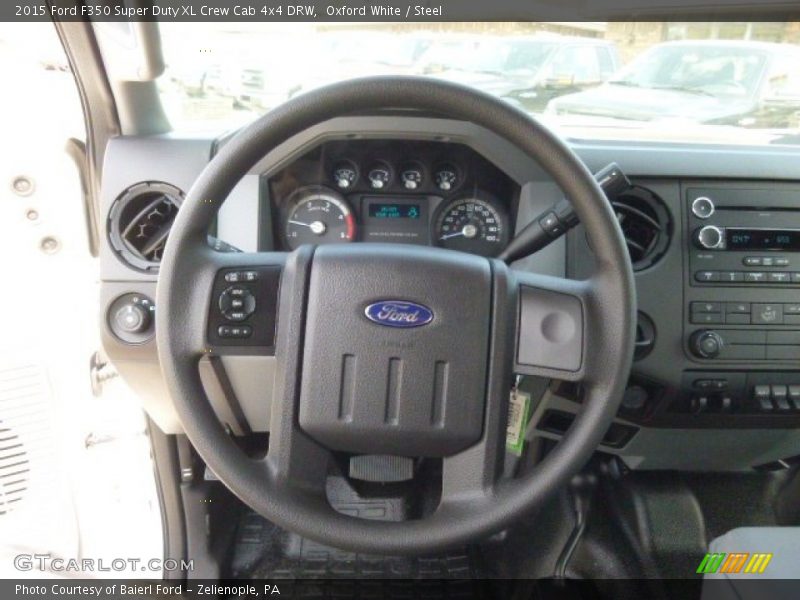 Oxford White / Steel 2015 Ford F350 Super Duty XL Crew Cab 4x4 DRW