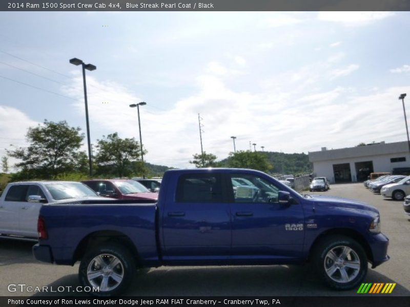 Blue Streak Pearl Coat / Black 2014 Ram 1500 Sport Crew Cab 4x4