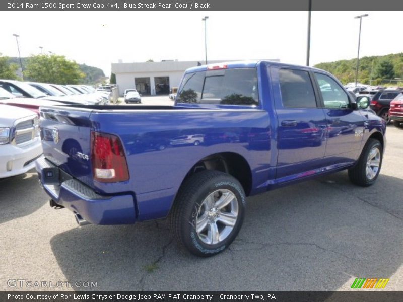 Blue Streak Pearl Coat / Black 2014 Ram 1500 Sport Crew Cab 4x4