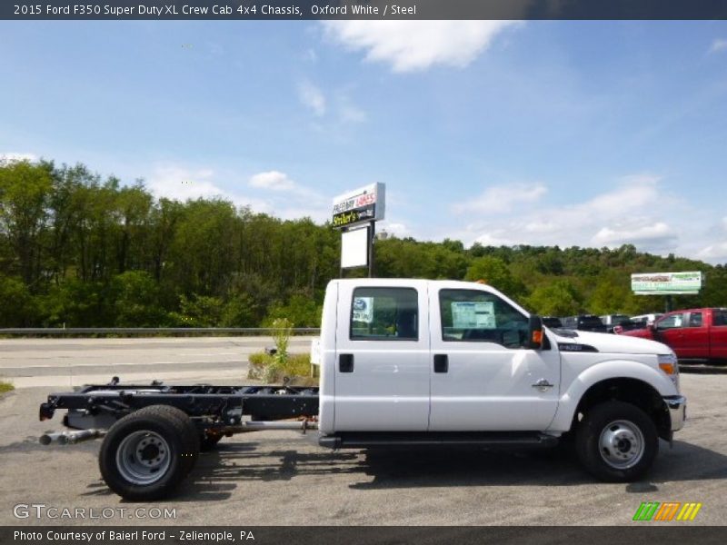Oxford White / Steel 2015 Ford F350 Super Duty XL Crew Cab 4x4 Chassis