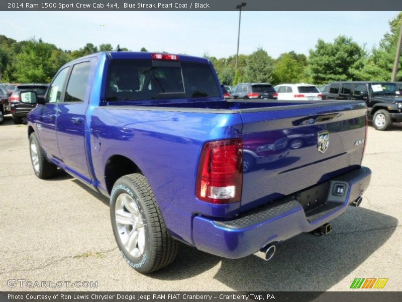 Blue Streak Pearl Coat / Black 2014 Ram 1500 Sport Crew Cab 4x4
