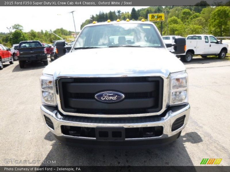 Oxford White / Steel 2015 Ford F350 Super Duty XL Crew Cab 4x4 Chassis