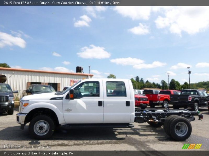  2015 F350 Super Duty XL Crew Cab 4x4 Chassis Oxford White