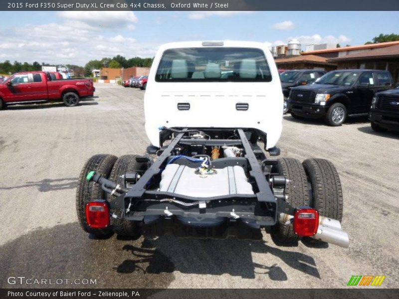 Oxford White / Steel 2015 Ford F350 Super Duty XL Crew Cab 4x4 Chassis