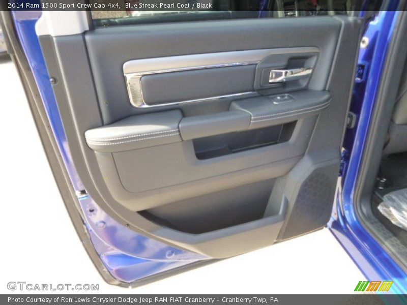 Blue Streak Pearl Coat / Black 2014 Ram 1500 Sport Crew Cab 4x4