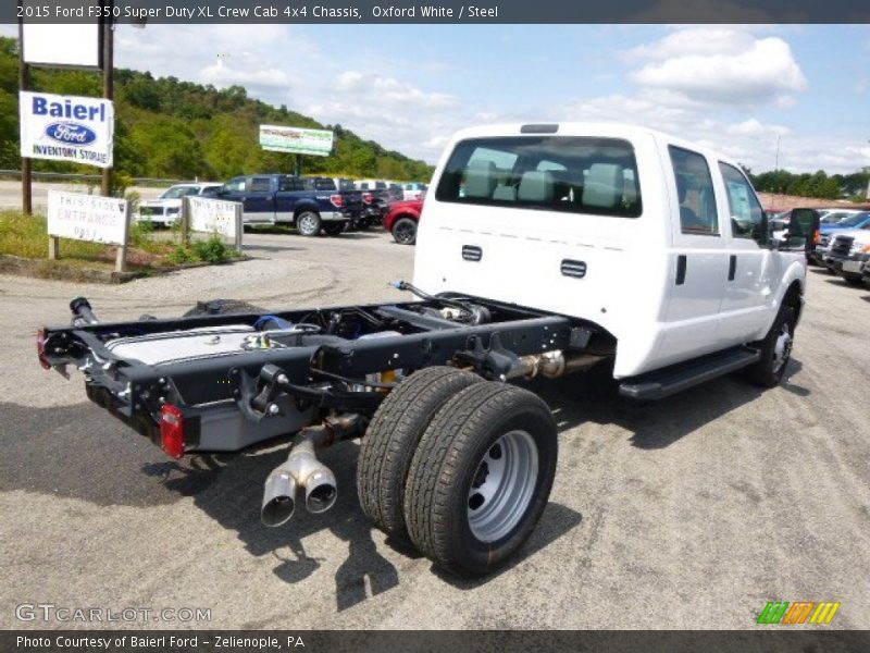 Oxford White / Steel 2015 Ford F350 Super Duty XL Crew Cab 4x4 Chassis