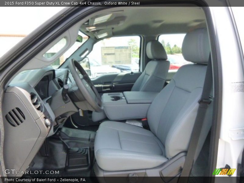 Oxford White / Steel 2015 Ford F350 Super Duty XL Crew Cab 4x4 Chassis