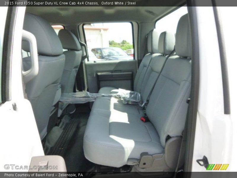 Oxford White / Steel 2015 Ford F350 Super Duty XL Crew Cab 4x4 Chassis