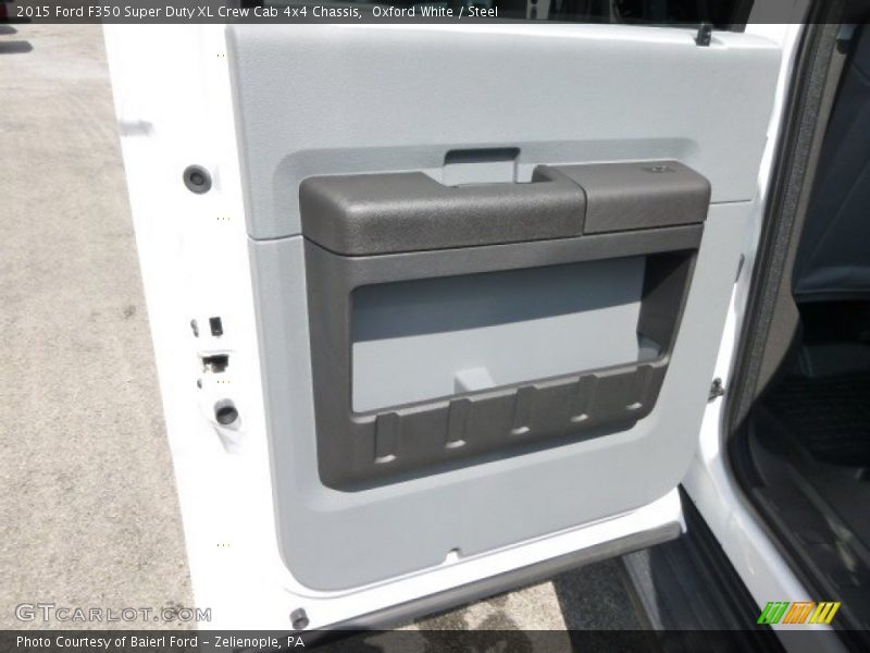 Oxford White / Steel 2015 Ford F350 Super Duty XL Crew Cab 4x4 Chassis