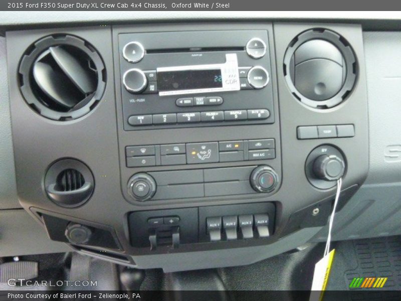 Oxford White / Steel 2015 Ford F350 Super Duty XL Crew Cab 4x4 Chassis