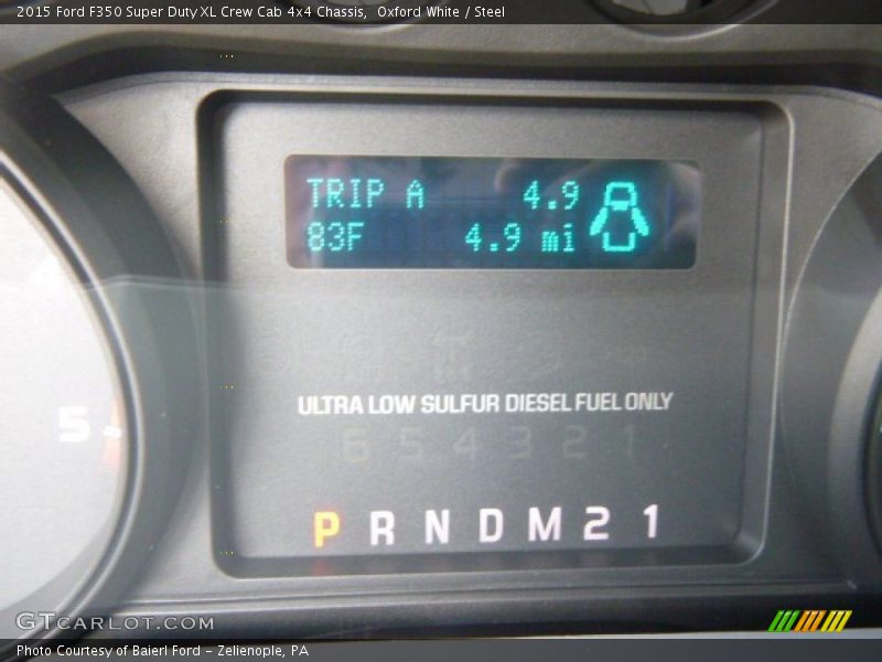 Oxford White / Steel 2015 Ford F350 Super Duty XL Crew Cab 4x4 Chassis