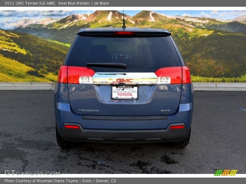 Steel Blue Metallic / Jet Black 2011 GMC Terrain SLE AWD
