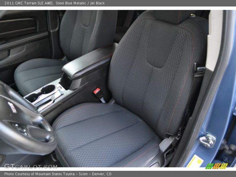 Steel Blue Metallic / Jet Black 2011 GMC Terrain SLE AWD