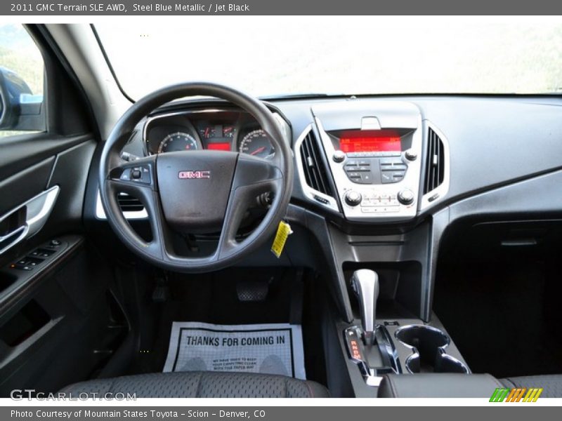 Steel Blue Metallic / Jet Black 2011 GMC Terrain SLE AWD